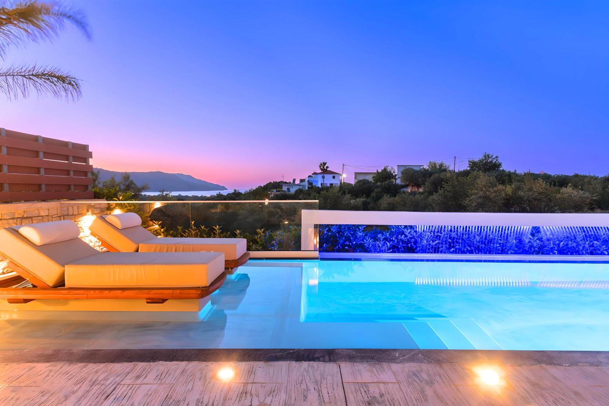 Minoas Villas Heated Pool Kournas Exterior photo