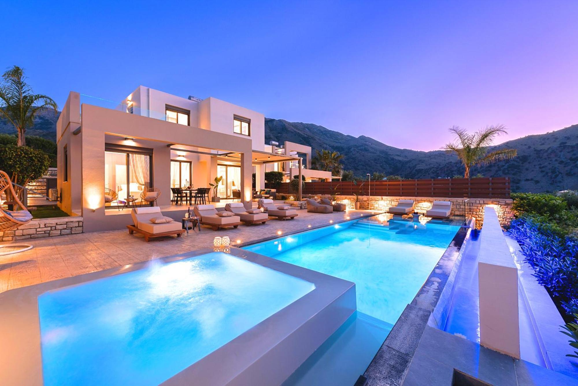 Minoas Villas Heated Pool Kournas Exterior photo
